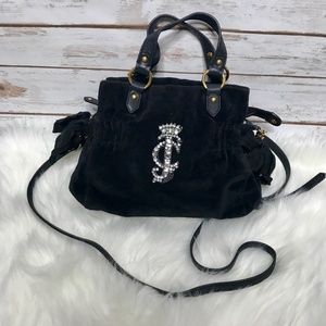 Black Juicy Couture Velour Mini Bag